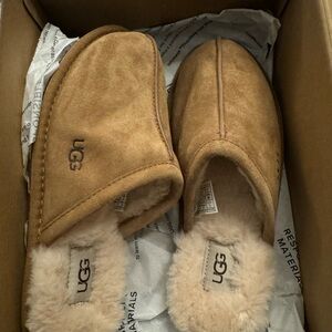 UGG Chestnut Suede Slip-Ons